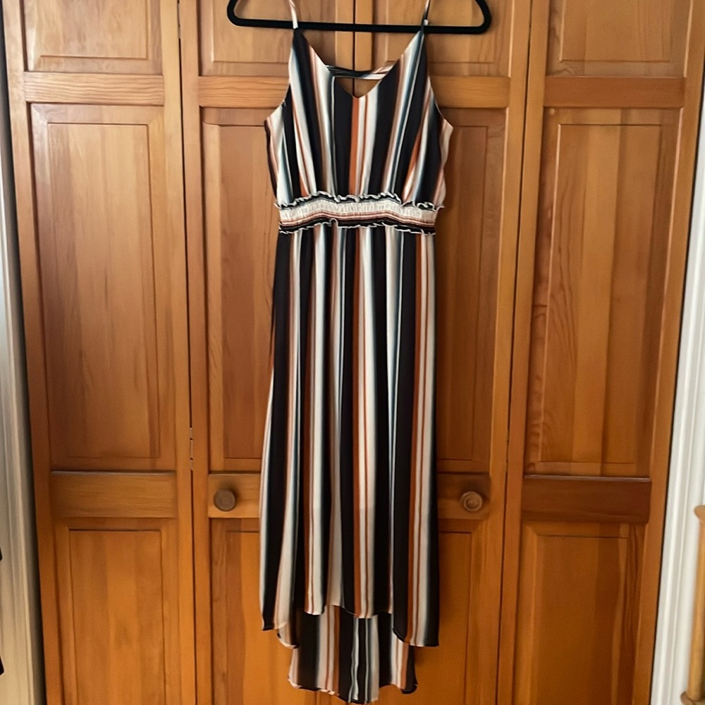 Striped flowy high-low Maurices dress
